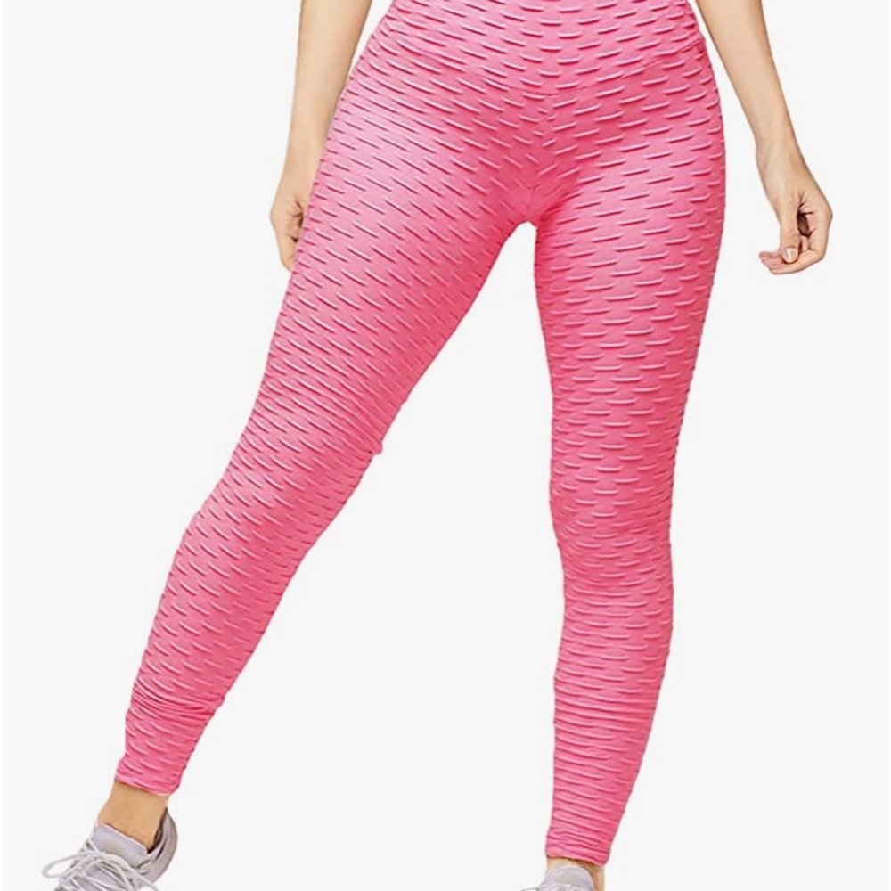 Tik tok leggings never used. Size Large. Pink.